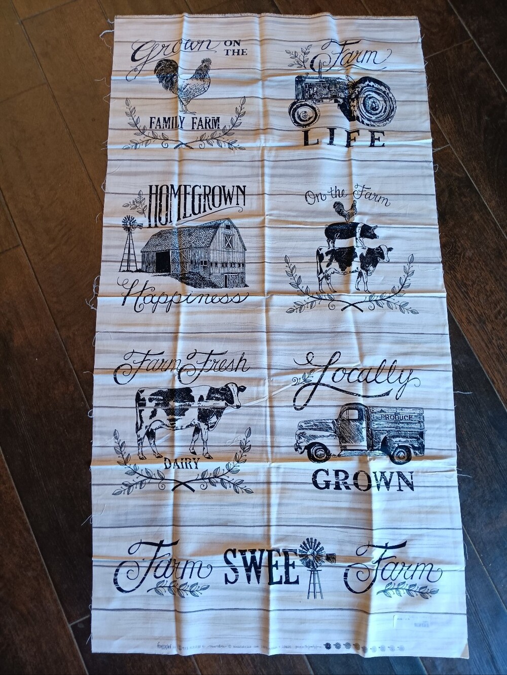 Fabric Farm panel (24"x56") & coordinating print (2.5 yds)